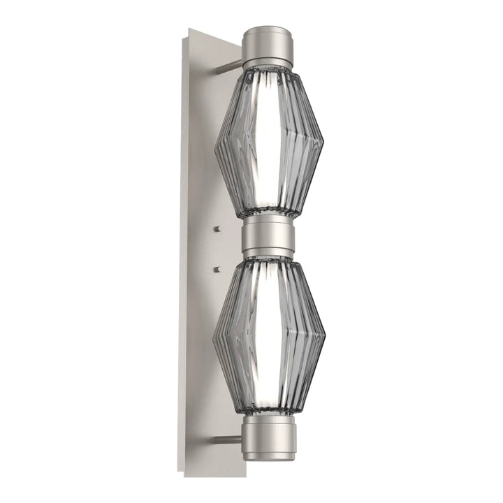 Aalto Mandrel Double Sconce by Hammerton Studio in Beige Silver