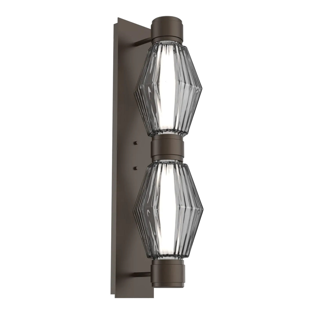 Aalto Mandrel Double Sconce by Hammerton Studio in Flat Bronze