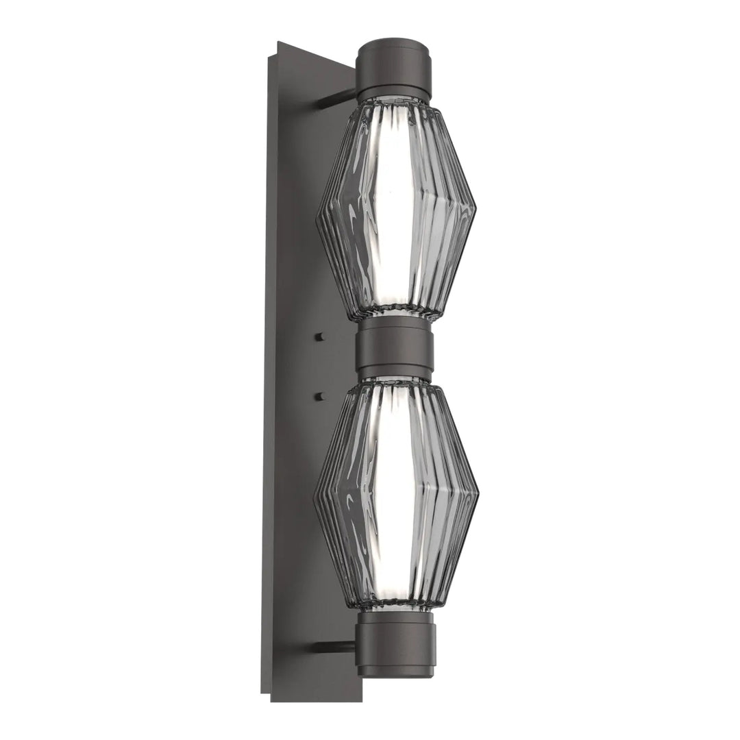 Aalto Mandrel Double Sconce by Hammerton Studio in Graphite
