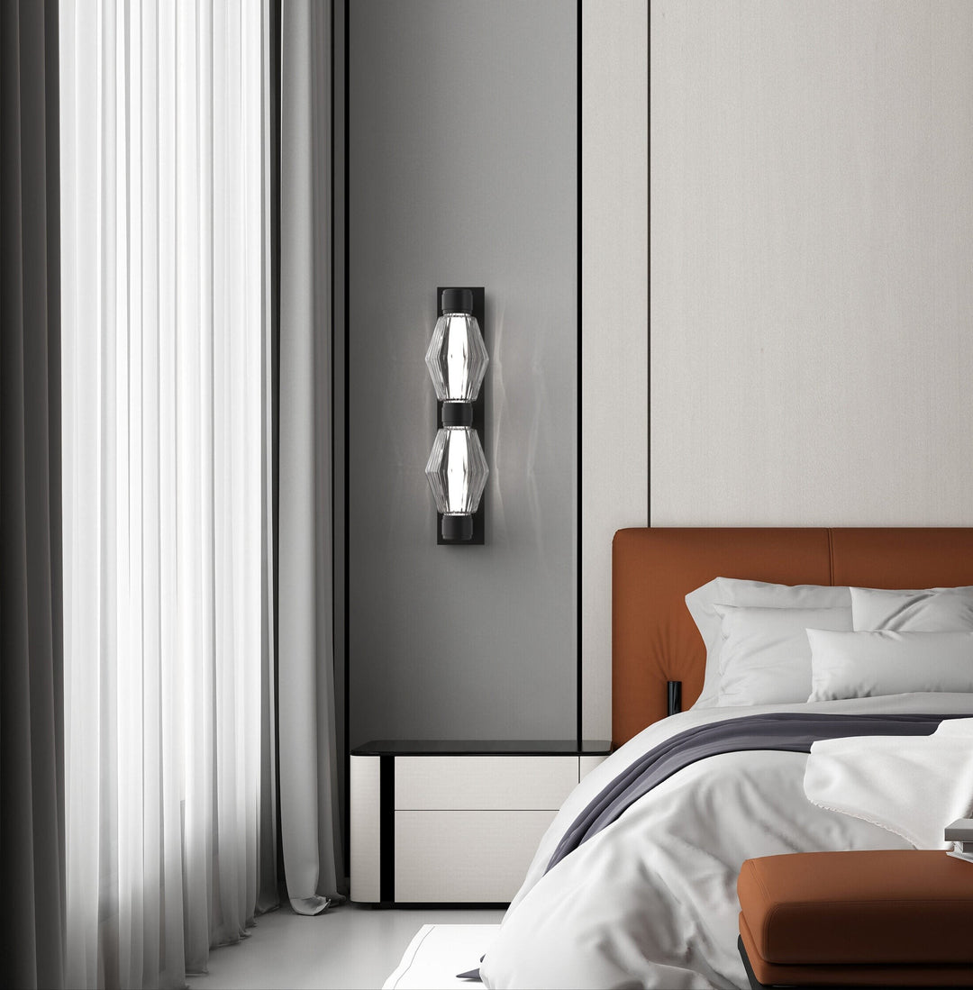 Aalto Mandrel Double Sconce by Hammerton Studio in a styled interior