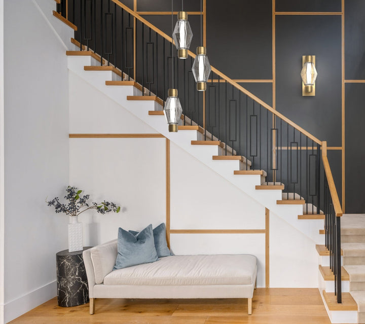 Aalto Mandrel Round Pendant Chandelier by Hammerton Studio in a styled interior