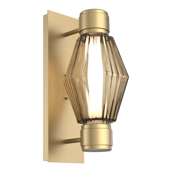 Aalto Mandrel Sconce by Hammerton Studio in Gilded Brass