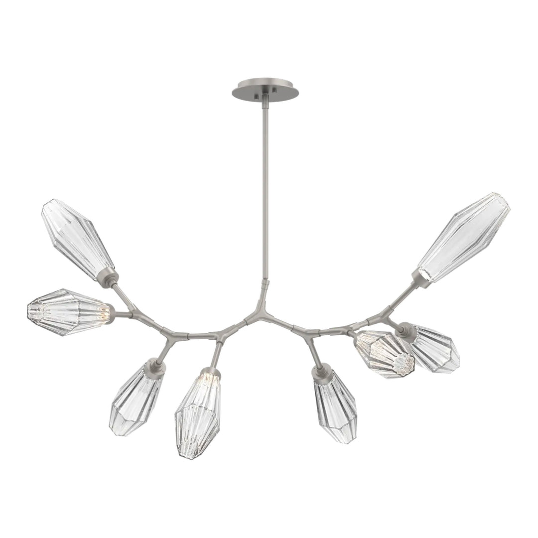 Aalto Modern Branch Chandelier by Hammerton Studio – 8 Lights in Beige Silver