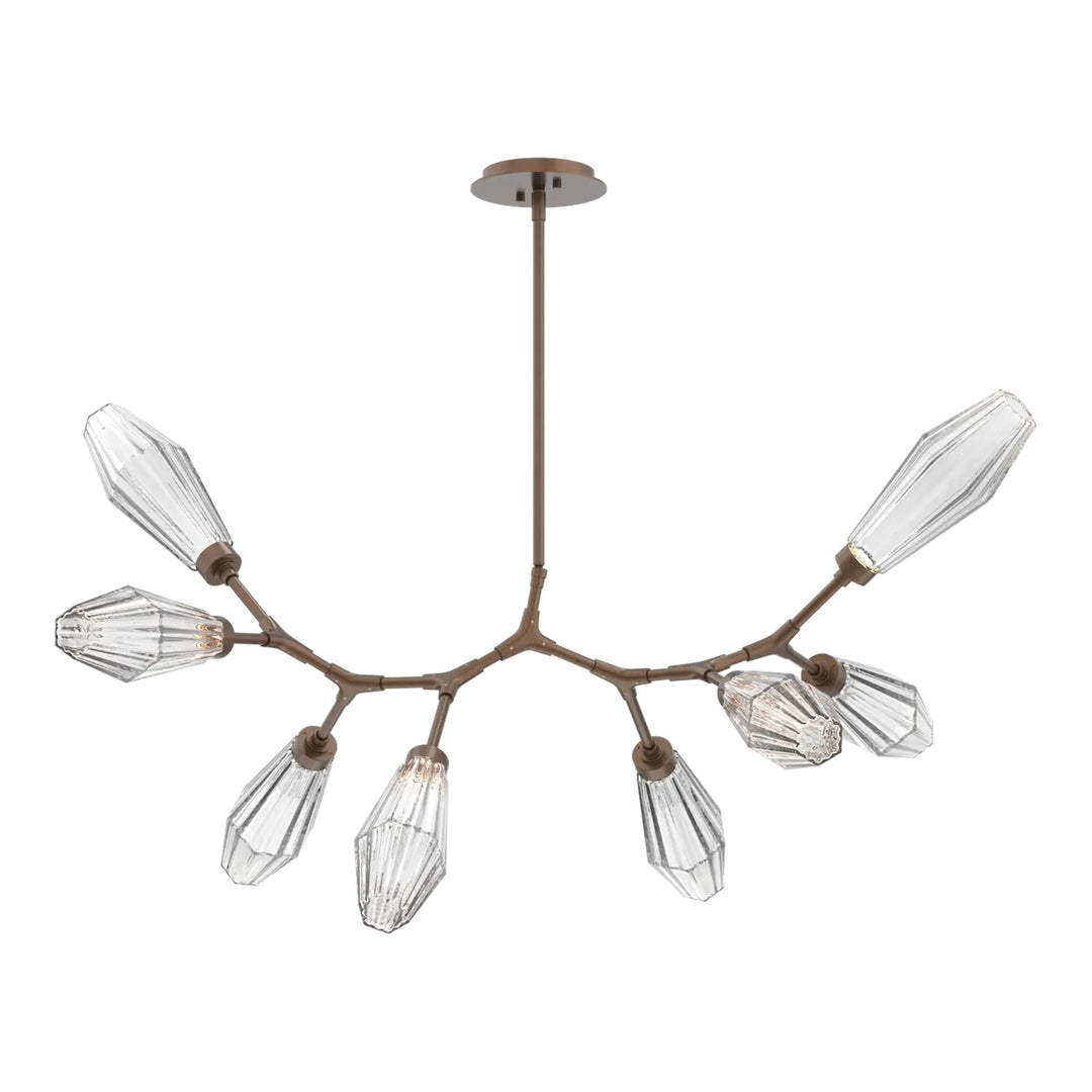 Aalto Modern Branch Chandelier by Hammerton Studio – 8 Lights in Burnished Bronze