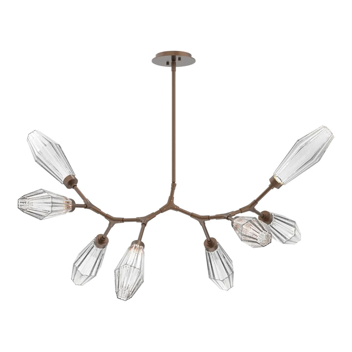 Aalto Modern Branch Chandelier by Hammerton Studio – 8 Lights in Burnished Bronze