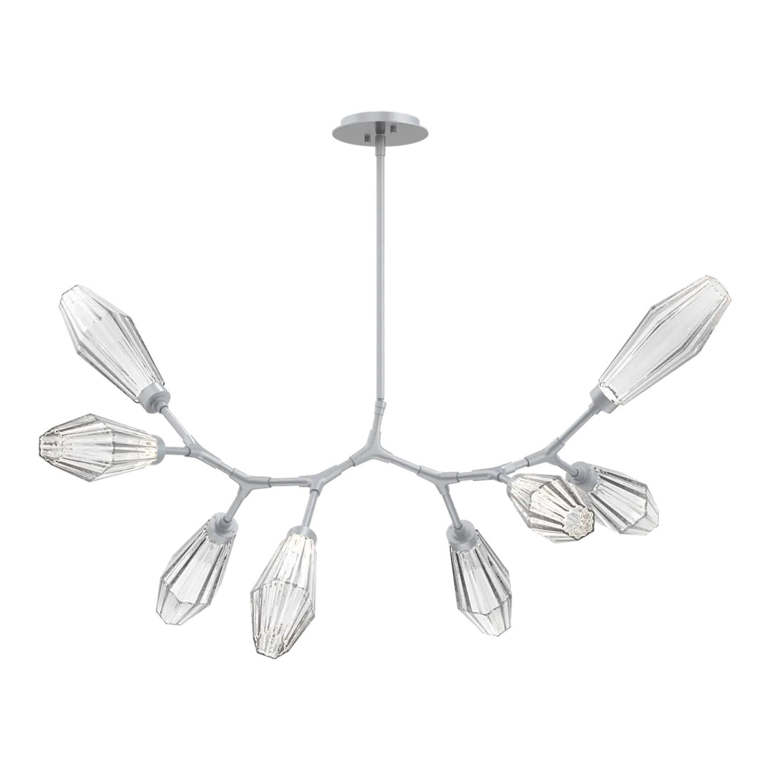 Aalto Modern Branch Chandelier by Hammerton Studio – 8 Lights in Classic Silver
