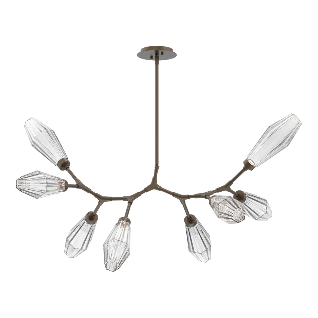Aalto Modern Branch Chandelier by Hammerton Studio – 8 Lights in Flat Bronze