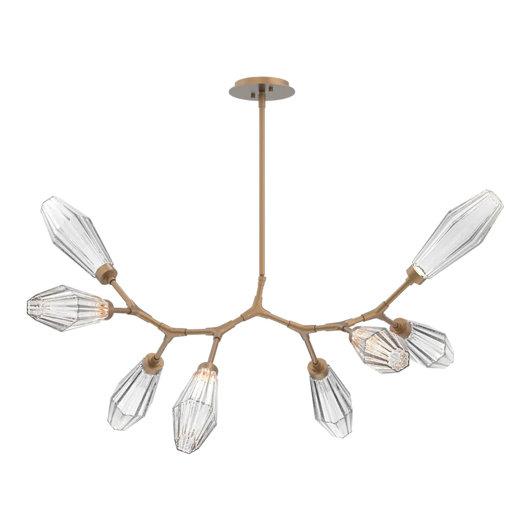 Aalto Modern Branch Chandelier by Hammerton Studio – 8 Lights in Novel Brass