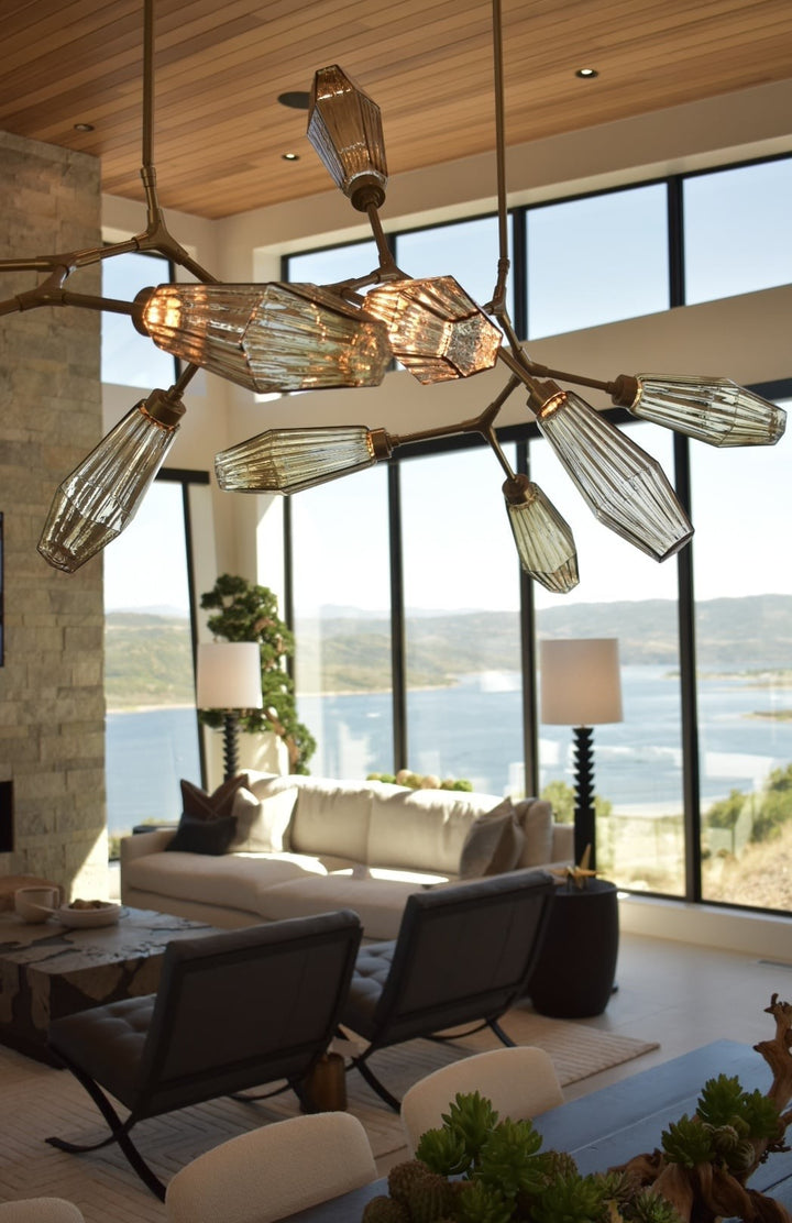 Aalto Modern Branch Chandelier by Hammerton Studio in a styled interior