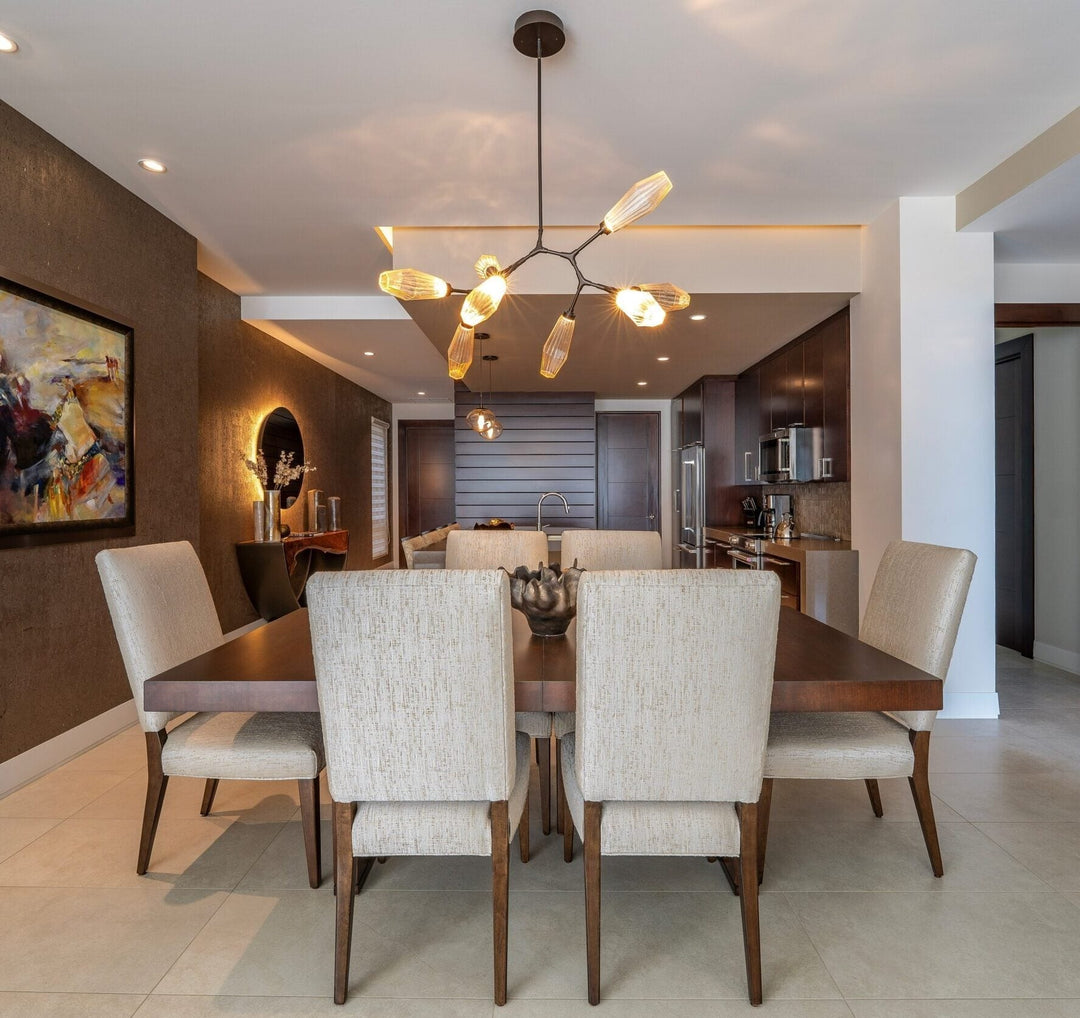 Aalto Modern Branch Chandelier by Hammerton Studio in a styled interior