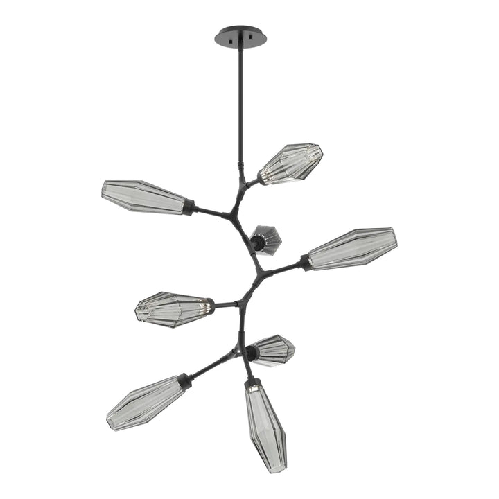 Aalto Modern Vine Chandelier by Hammerton Studio – 8 Lights in Matte Black