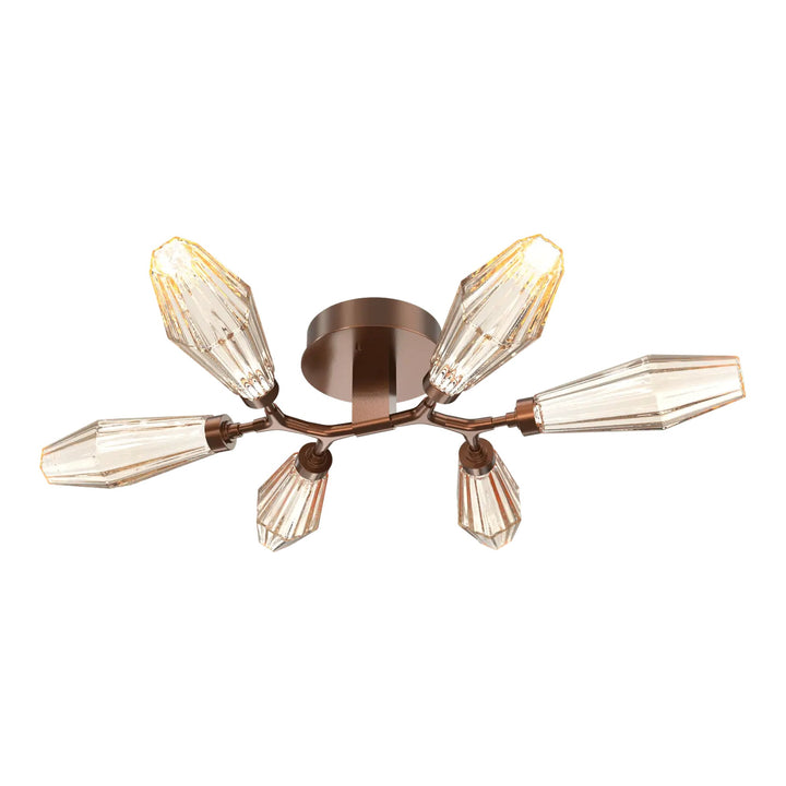 Aalto Organic Flush Mount Light by Hammerton Studio in Burnished Bronze