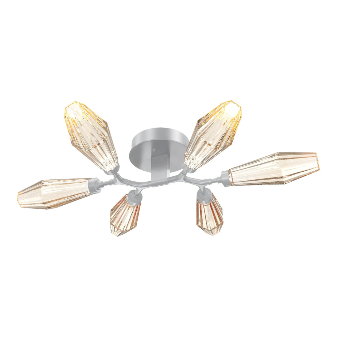 Aalto Organic Flush Mount Light by Hammerton Studio in Classic Silver