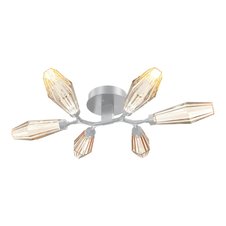 Aalto Organic Flush Mount Light by Hammerton Studio in Classic Silver