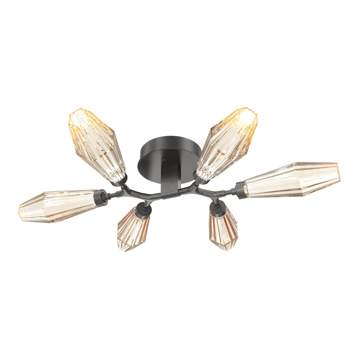 Aalto Organic Flush Mount Light by Hammerton Studio in Graphite