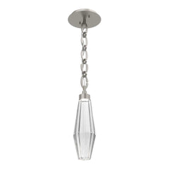 Aalto Pendant by Hammerton Studio – Small in Beige Silver on Oval Chain