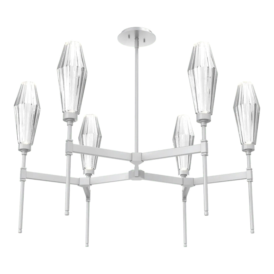 Aalto Round Belvedere Chandelier by Hammerton Studio – Single Tier in Classic Silver