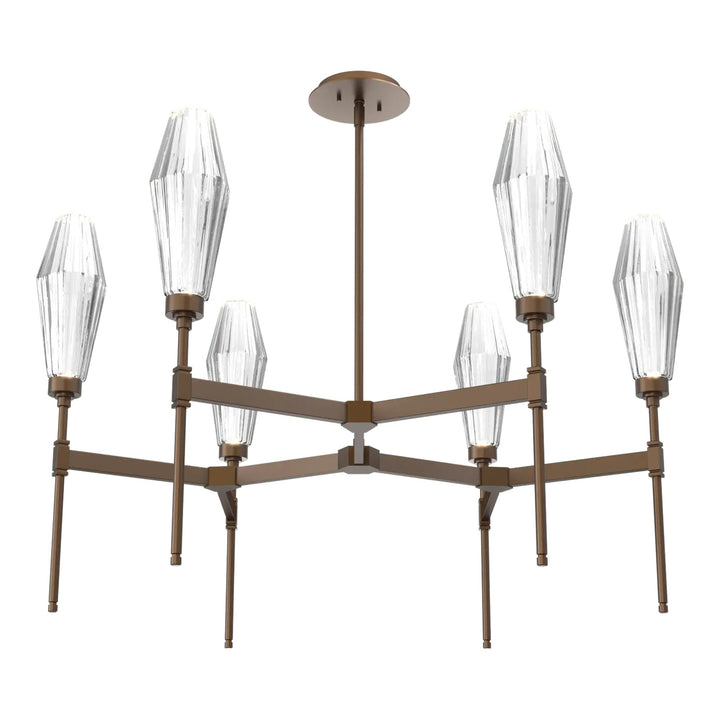 Aalto Round Belvedere Chandelier by Hammerton Studio – Single Tier in Flat Bronze