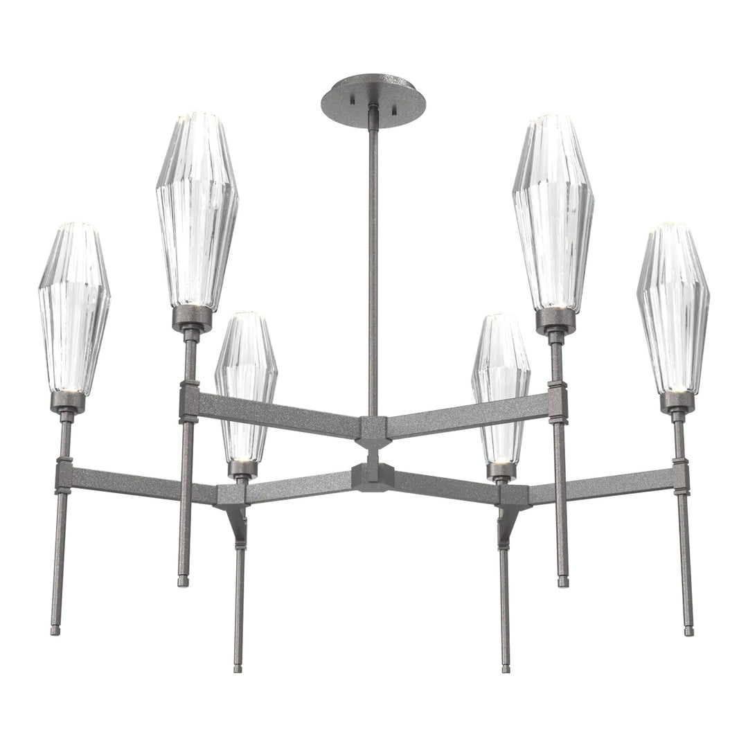 Aalto Round Belvedere Chandelier by Hammerton Studio – Single Tier in Graphite