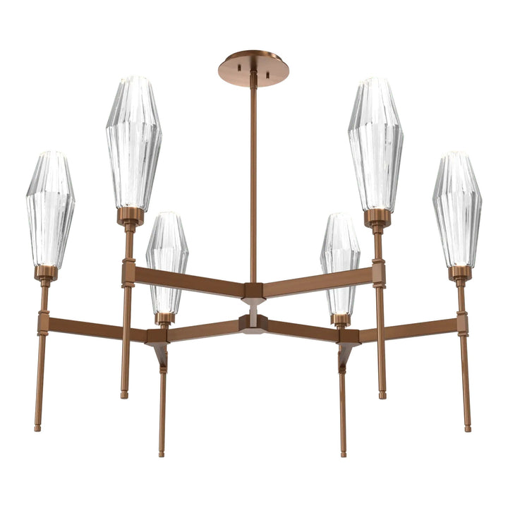 Aalto Round Belvedere Chandelier by Hammerton Studio – Single Tier in Oil-Rubbed Bronze