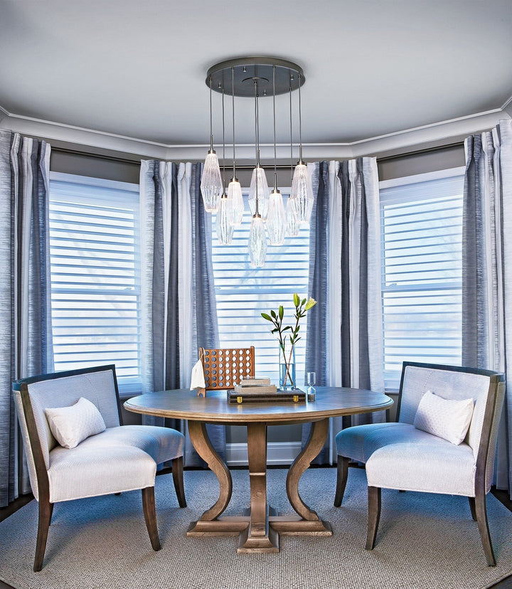 Aalto Round Pendant Chandelier by Hammerton Studio in a styled interior