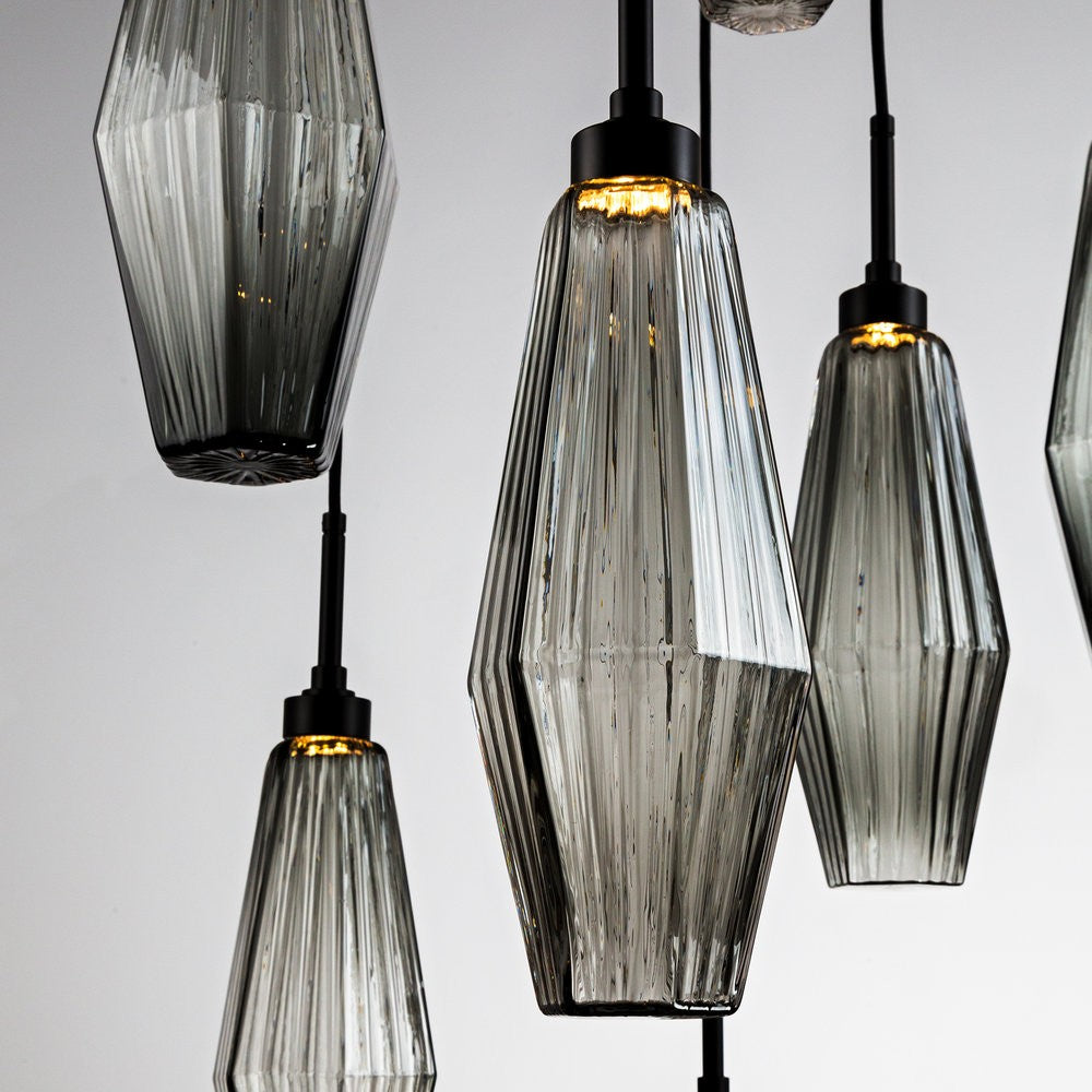 Aalto Square Pendant Chandelier by Hammerton Studio in a styled interior