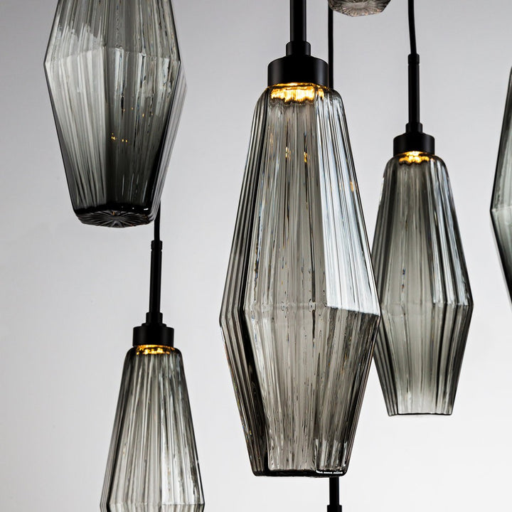Aalto Square Pendant Chandelier by Hammerton Studio in a styled interior