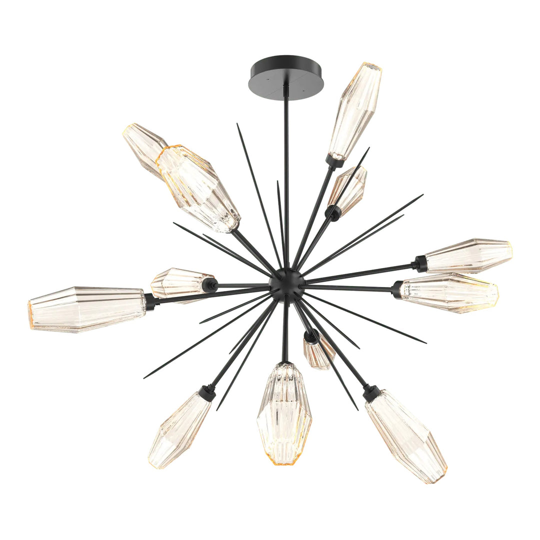 Aalto Starburst Chandelier by Hammerton Studio – Large in Matte Black
