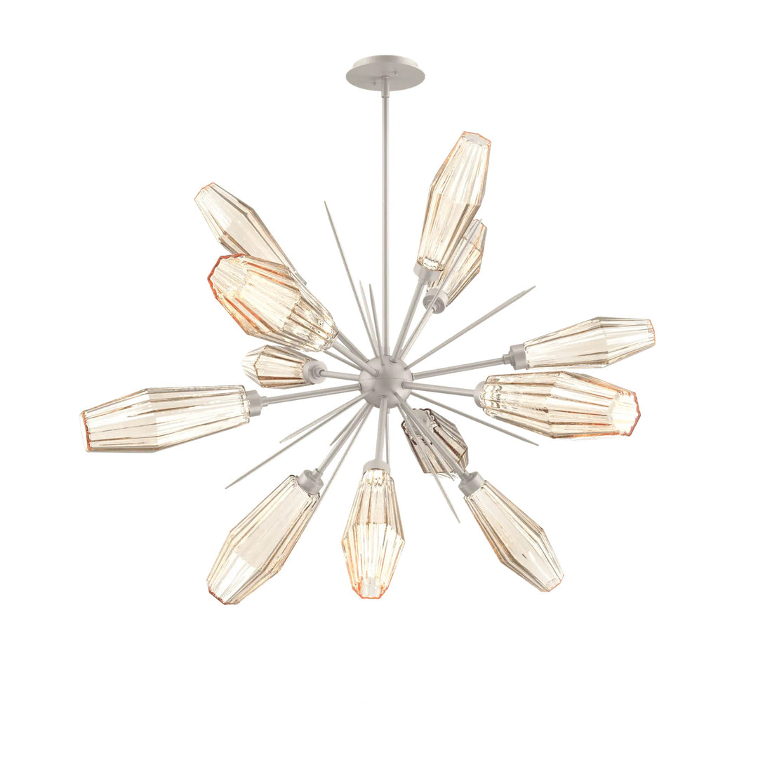 Aalto Starburst Chandelier by Hammerton Studio – Medium in Beige Silver