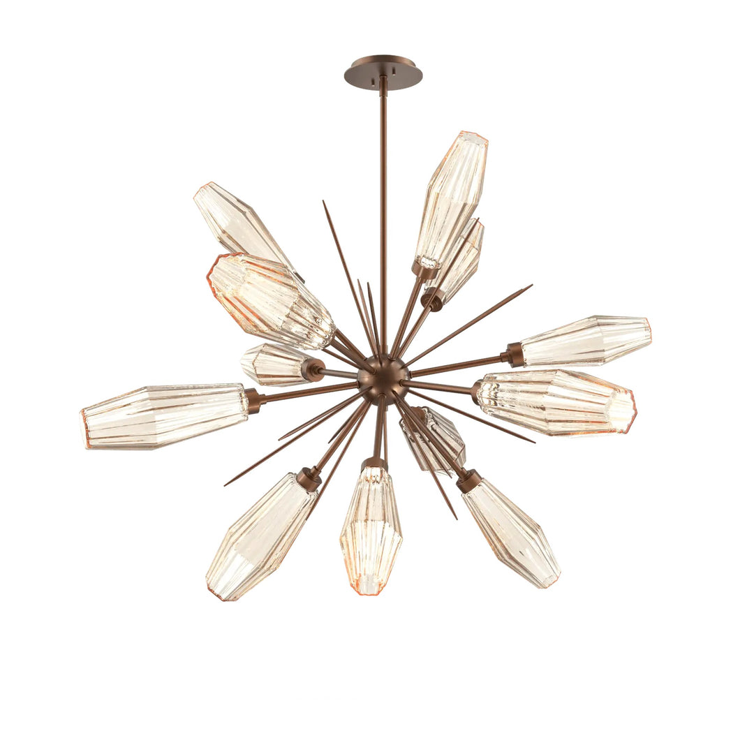 Aalto Starburst Chandelier by Hammerton Studio – Medium in Burnished Bronze