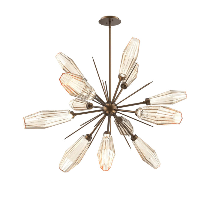 Aalto Starburst Chandelier by Hammerton Studio – Medium in Flat Bronze