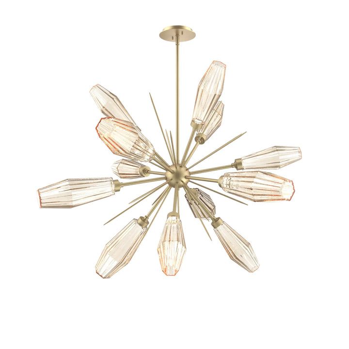 Aalto Starburst Chandelier by Hammerton Studio – Medium in Gilded Brass