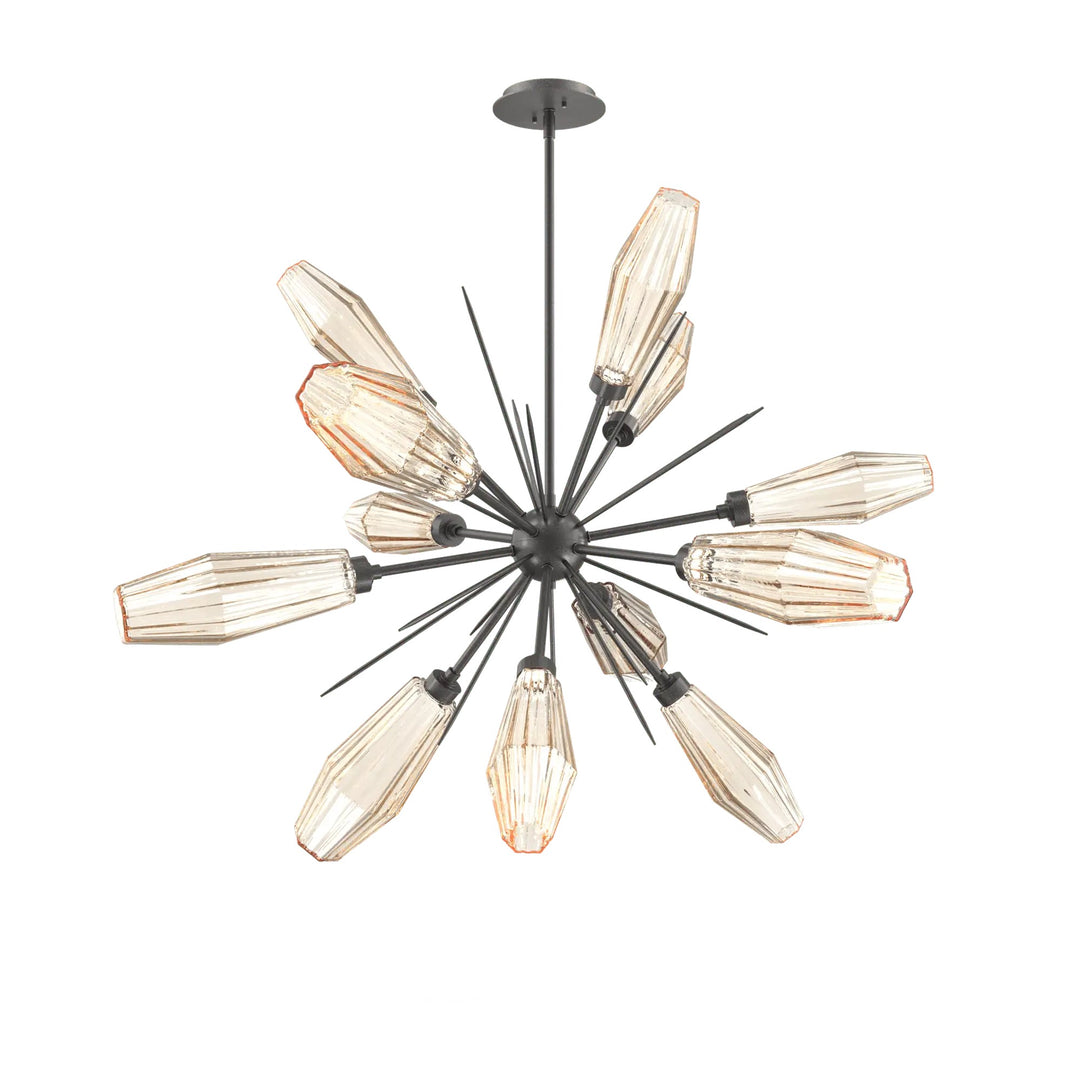 Aalto Starburst Chandelier by Hammerton Studio – Medium in Graphite