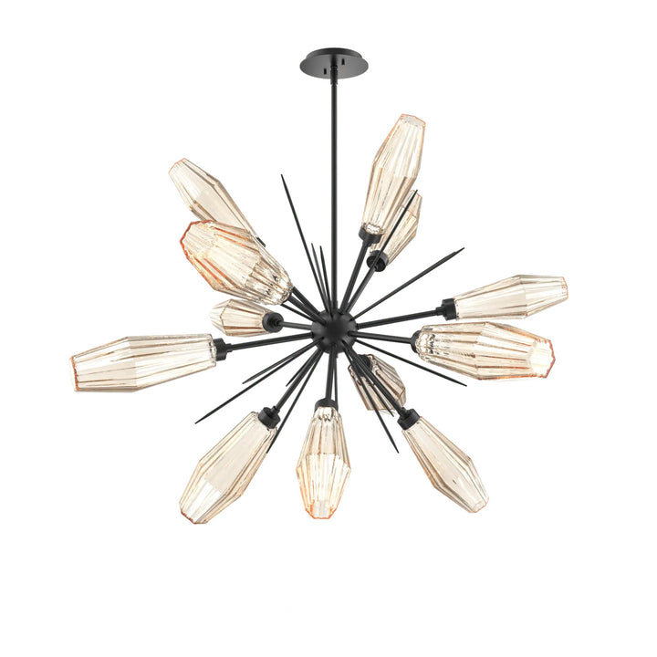 Aalto Starburst Chandelier by Hammerton Studio – Medium in Matte Black