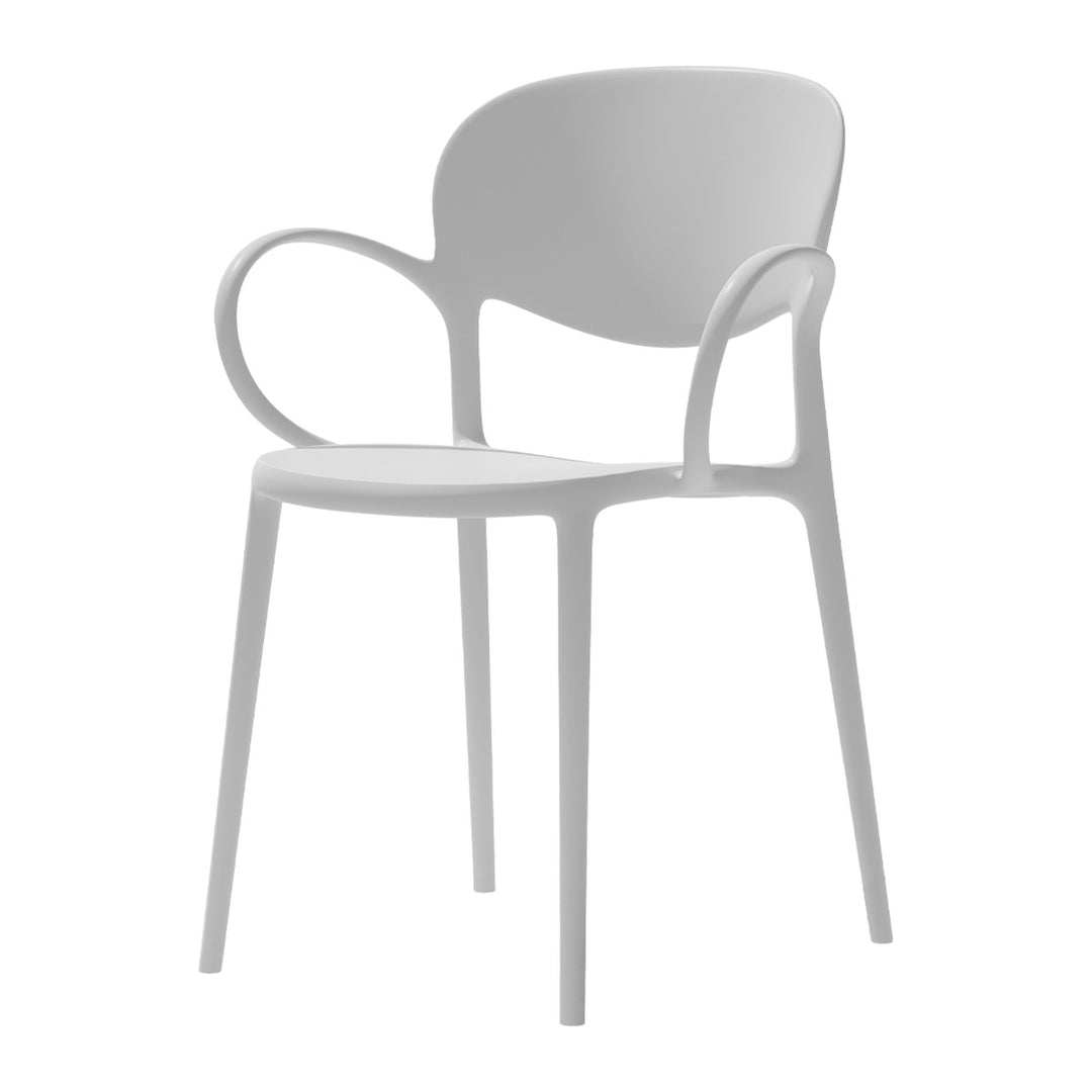 Abby Dining Armchair by Connubia, white background