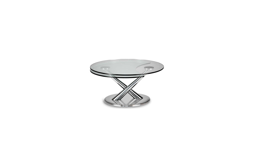 Abra Extendable Coffee Table QuickShip — white studio