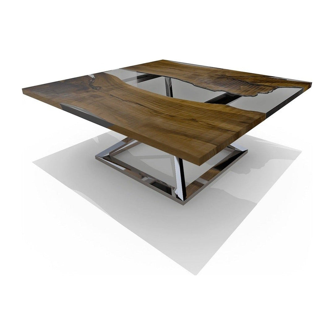 Abruzzo Square Walnut Dining Table Arditi Collection