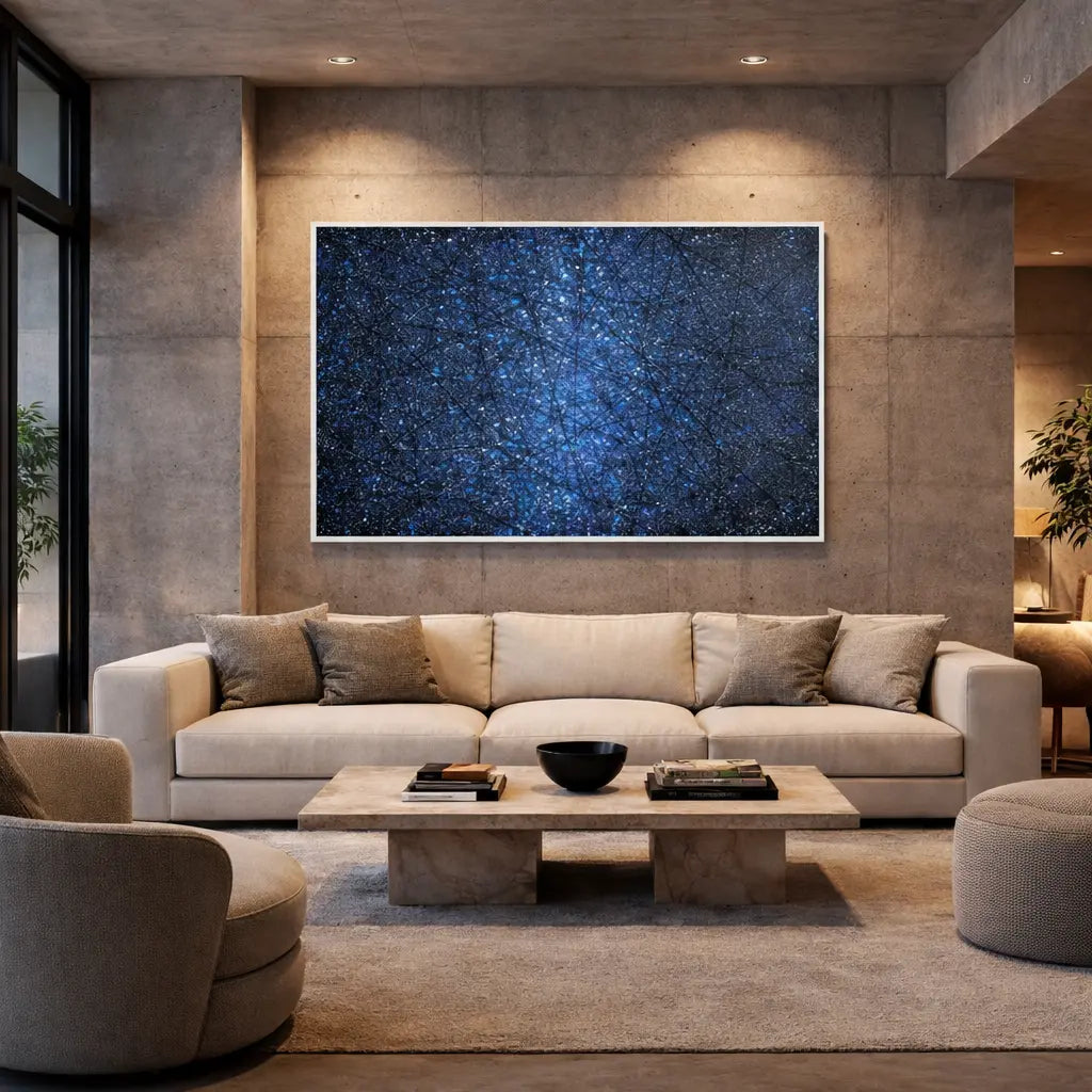 Abstract Stormscape | Tempest Blue by Interior Moderna - view 7