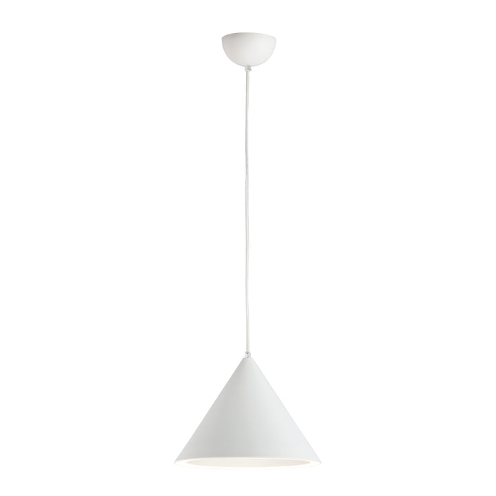 Abyss 1-Light LED Pendant (12.5" W) by ET2 Lighting in Matte White finish