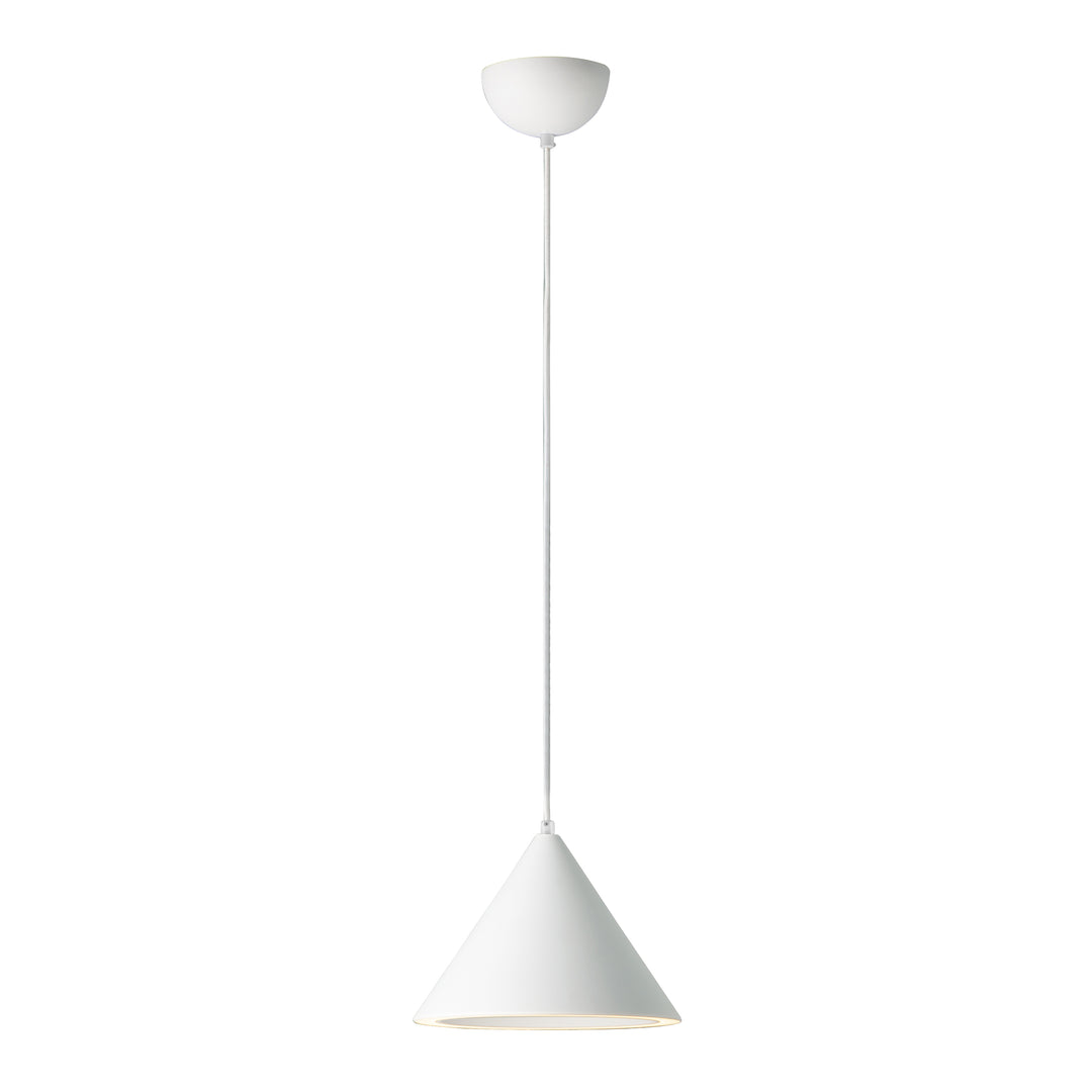 Abyss 1-Light LED Pendant (9.5" W) by ET2 Lighting in Matte White finish
