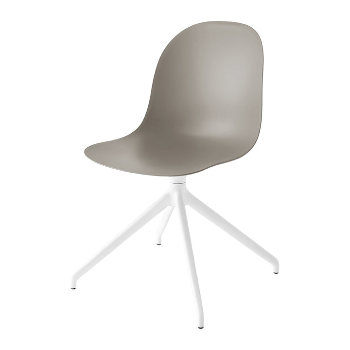 Academy Aluminum Swivel Dining Chair by Connubia, white background