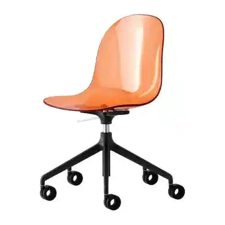 Academy Clear Aluminum Office Chair by Connubia, white background