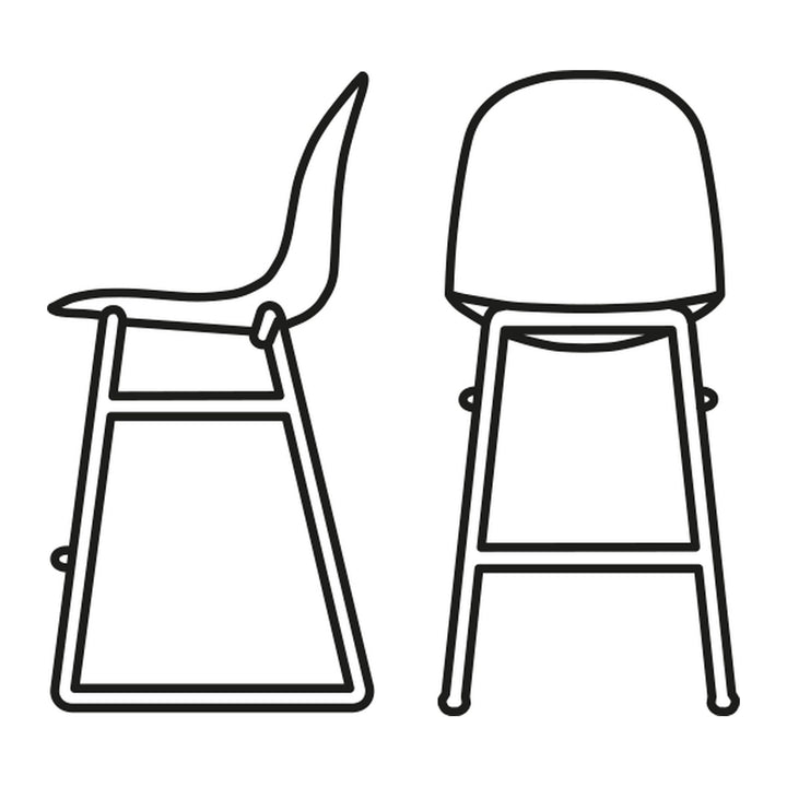 Academy Counter Stool by Connubia line drawing