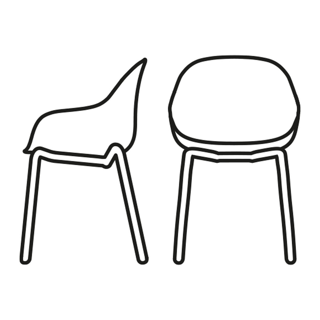 Academy Dining Armchair by Connubia finish option, white background