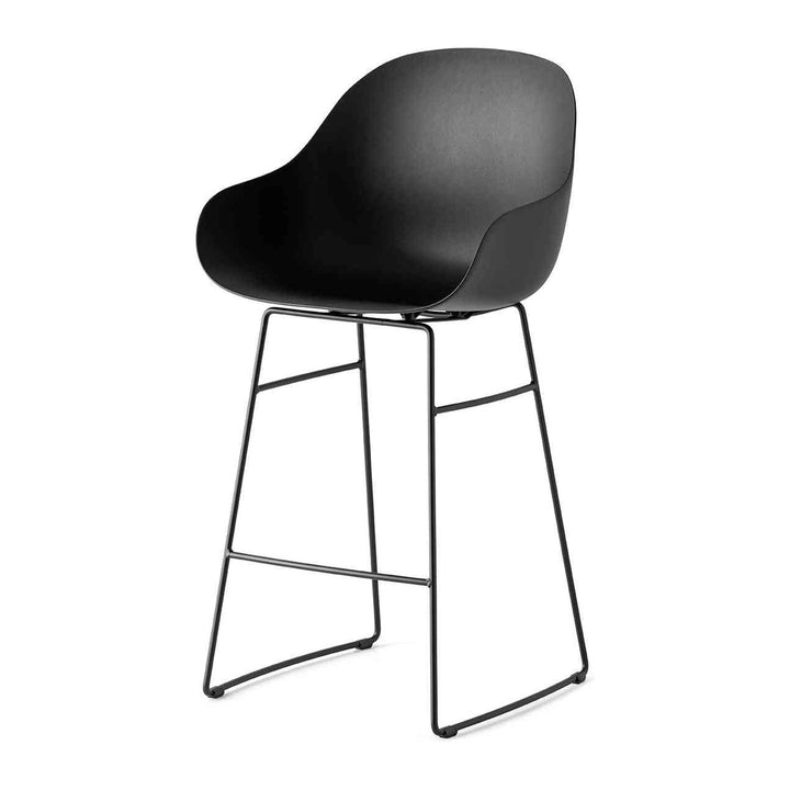 Academy Metal Counter Stool with Arms by Connubia, white background