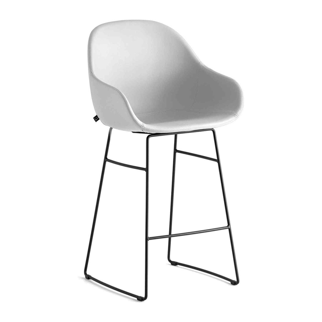 Academy Metal Counter Stool with Arms by Connubia, white background