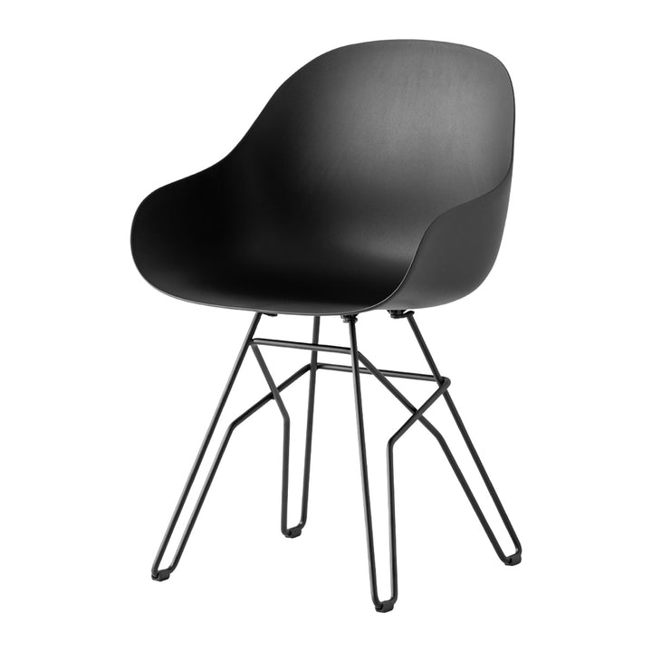 Academy Metal Dining Armchair by Connubia, white background