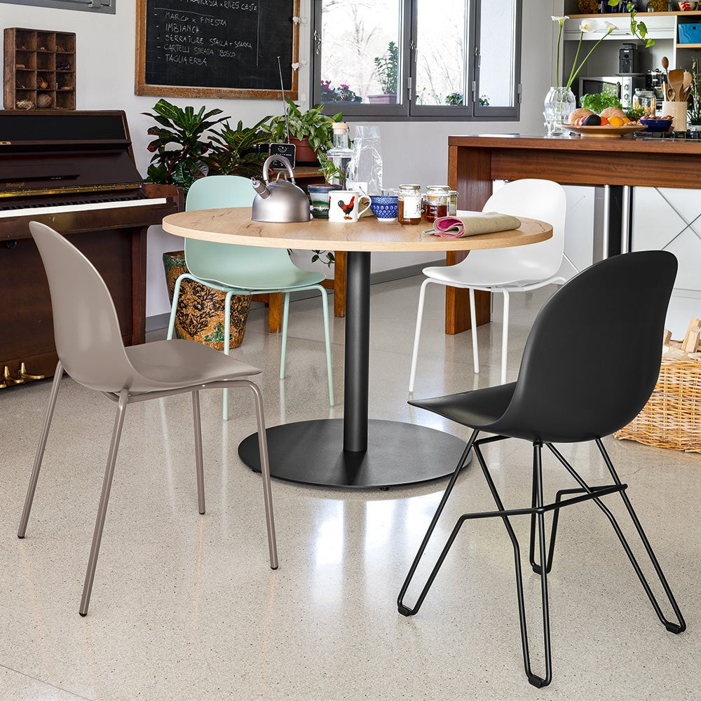 Academy Metal Dining Chair by Connubia in a styled interior