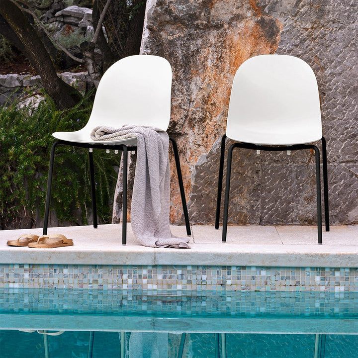 Academy Outdoor Dining Chair by Connubia in a styled interior