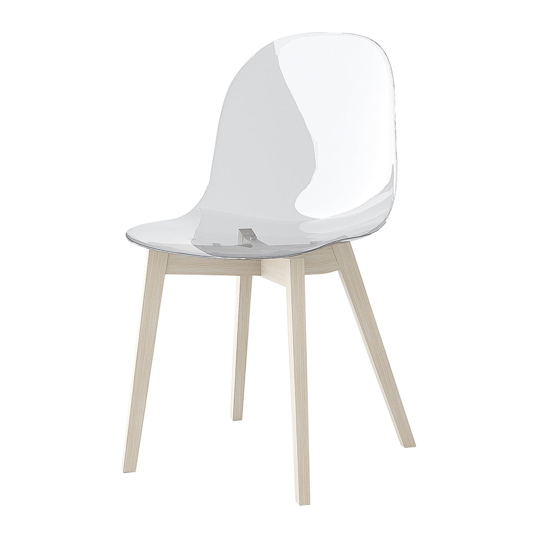 Academy Wood Dining Chair by Connubia, white background